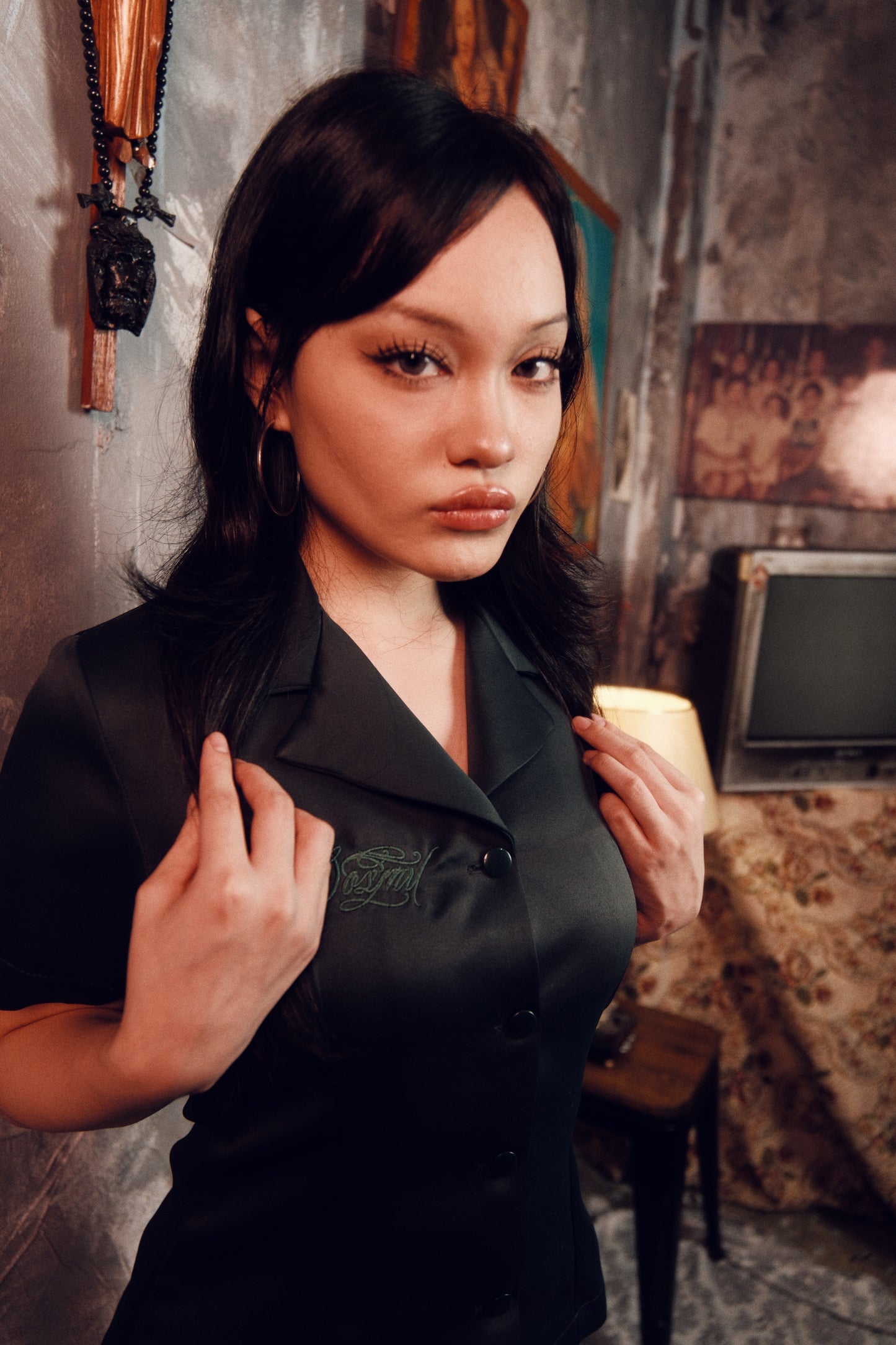 Dos Mil Dark Green Blusa Tops
