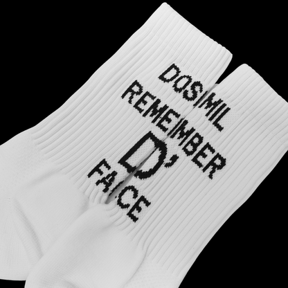 Dos Mil Remember D' Face White Socks