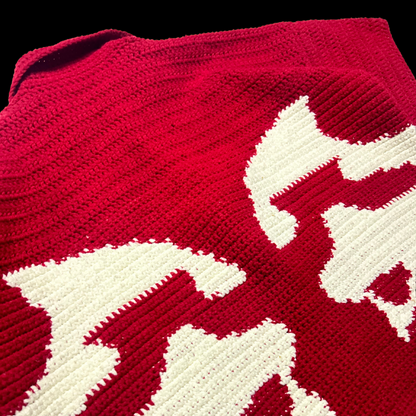 Dos Mil Red Crocheted Polo