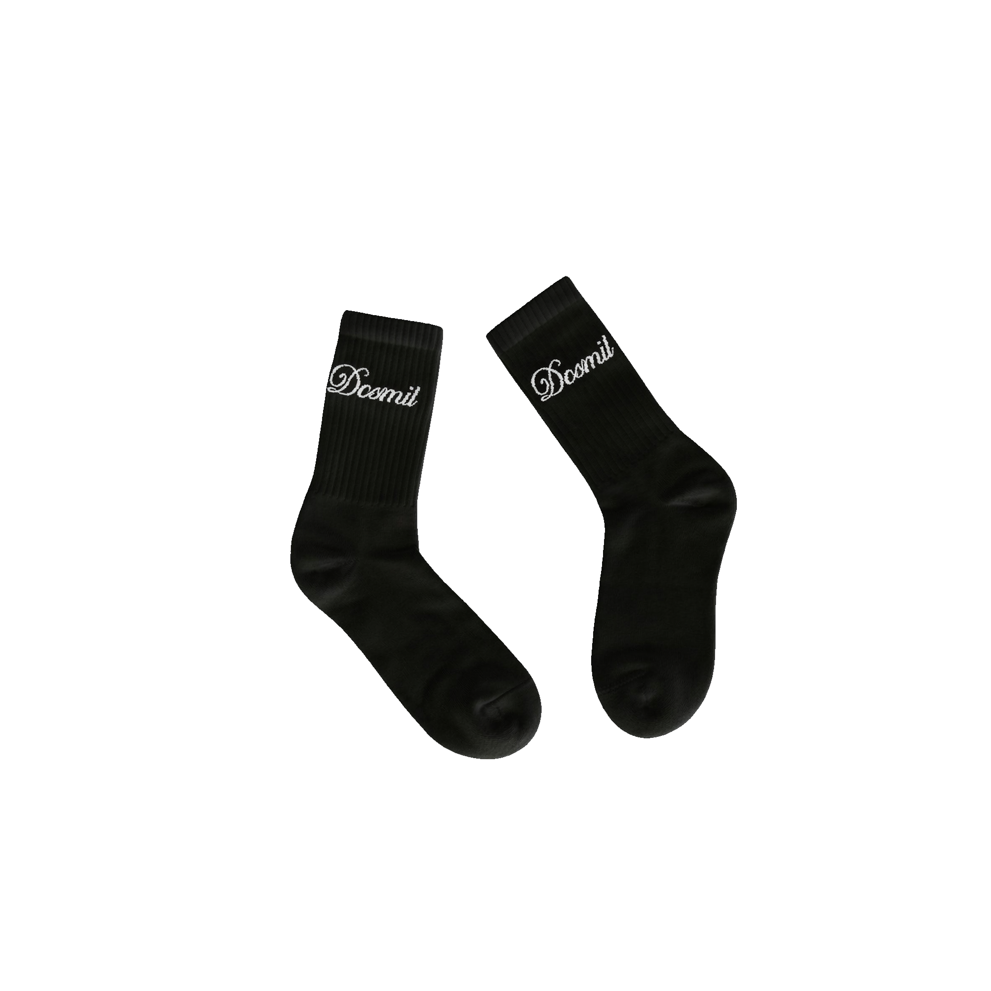 Dos Mil Cursive Logo Socks Black – DOSMIL